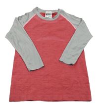 Růžovo-šedé funkční spodní triko Pocopiano