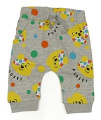 Sivé melírované tepláky s Pudsey George