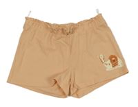 Broskvové bavlnené kraťasy s velbloudem C&A