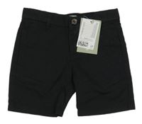 Nové - Černé plátěné kraťasy H&M