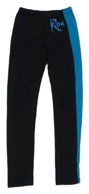 Čierno-azurové taneční legíny Tenetex