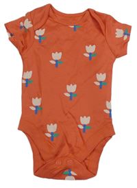 Oranžové body s kvietkami George