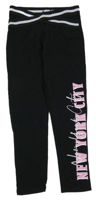 Čierne športové legíny s nápisom Primark