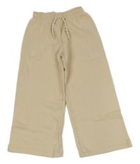 Béžové culottes teplákové kalhoty Zara