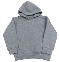 Sivá melírovaná mikina s vreckom a kapucňou