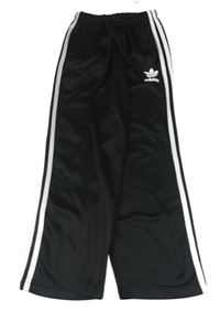 Černo-bílé sportovní tepláky Adidas