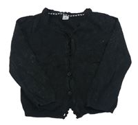 Čierny melírovaný prepínaci sveter Tu