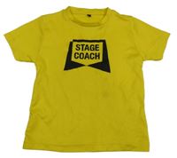 Žlté športové tričko s nápismi