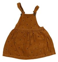 Hnedé menšestrové šaty s hviezdičkami ZARA