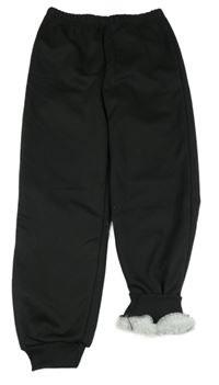 Čierne zateplené tepláky SHEIN