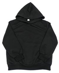 Čierna mikina s medvedíkom a kapucňou SHEIN