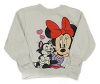 Biela mikina s Minnie H&M