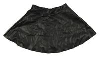 Čierna koženková sukňa H&M