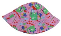 Růžový plátěný klobouk s dinosaury Blade&Rose