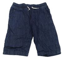 Tmavomodré riflové kraťasy H&M