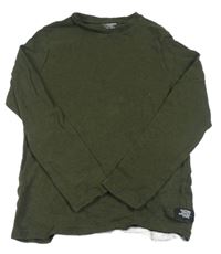 Khaki rebrované tričko F&F