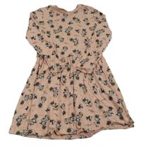 Ružové bavlnené šaty s Minnie zn. C&A