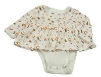 Smetanové triko se zvířaty a všitým body Impidimpi