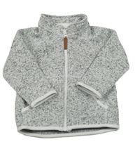 Svetlosivá melírovaná pletená prepínaci mikina H&M