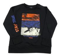 Čierna mikina s potlačou Primark