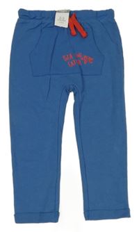 Nové - Modré tepláky s nápisem Pep&Co