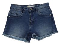 Modré riflové kraťasy