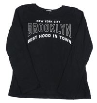 Čierne tričko s nápisom Page One Young