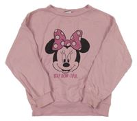 Růžová mikina s Minnie Disney