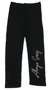 Černé legíny s nápisem River Island