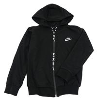 Čierna prepínaci mikina s logom a kapucí - Nike