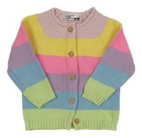 Farebný pruhovaný prepínaci sveter Ergee