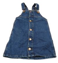 Tmavomodré prepínaci rifľové na traké šaty Denim Co.