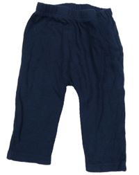 Tmavomodré rebrované legíny F&F