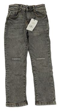 Nové - šedé melírované skinny rifle Denim Co.