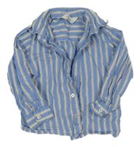 Modro-bílá pruhovaná košile H&M