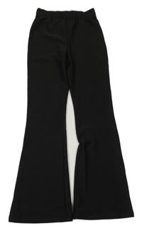Čierne rebrované flare legíny Primark