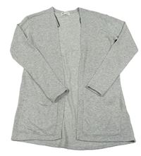 Sivý melírovaný trblietavý svetrový cardigan H&M