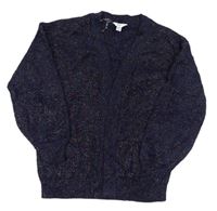 Tmavomodrý třpytivý svetrový cardigan M&Co.