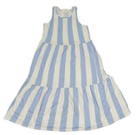 Modro-biele pruhované šaty H&M
