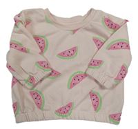 Ružová mikina s melónmi Primark