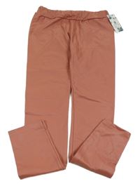 Nové - Staroružové koženkové zateplené legíny