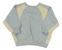 Světlemodro-smotanová oversize mikina George