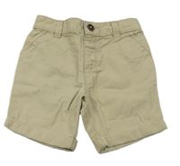 Béžové plátěné kraťasy F&F