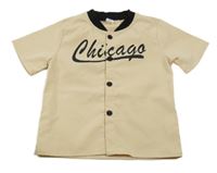 Béžová košeľa s nápisom Shein