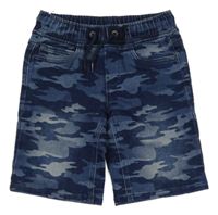 Tmavomodré army riflové teplákové kraťasy C&A