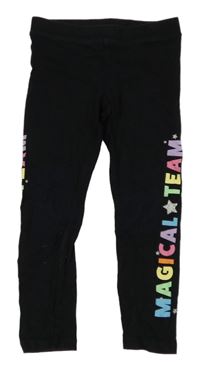 Čierne legíny s nápisom H&M