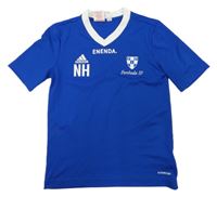 Tmavomodro-bílé sportovní tričko Adidas