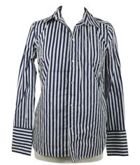 Dámská tmavomodro-bílá pruhovaná halenka H&M