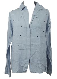 Dámská modro-bílá proužkovaná halenka s hvězdičkami Label Lab 