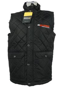 Nové - Pánská černá šusťáková zateplená vesta s nápisem Regatta 